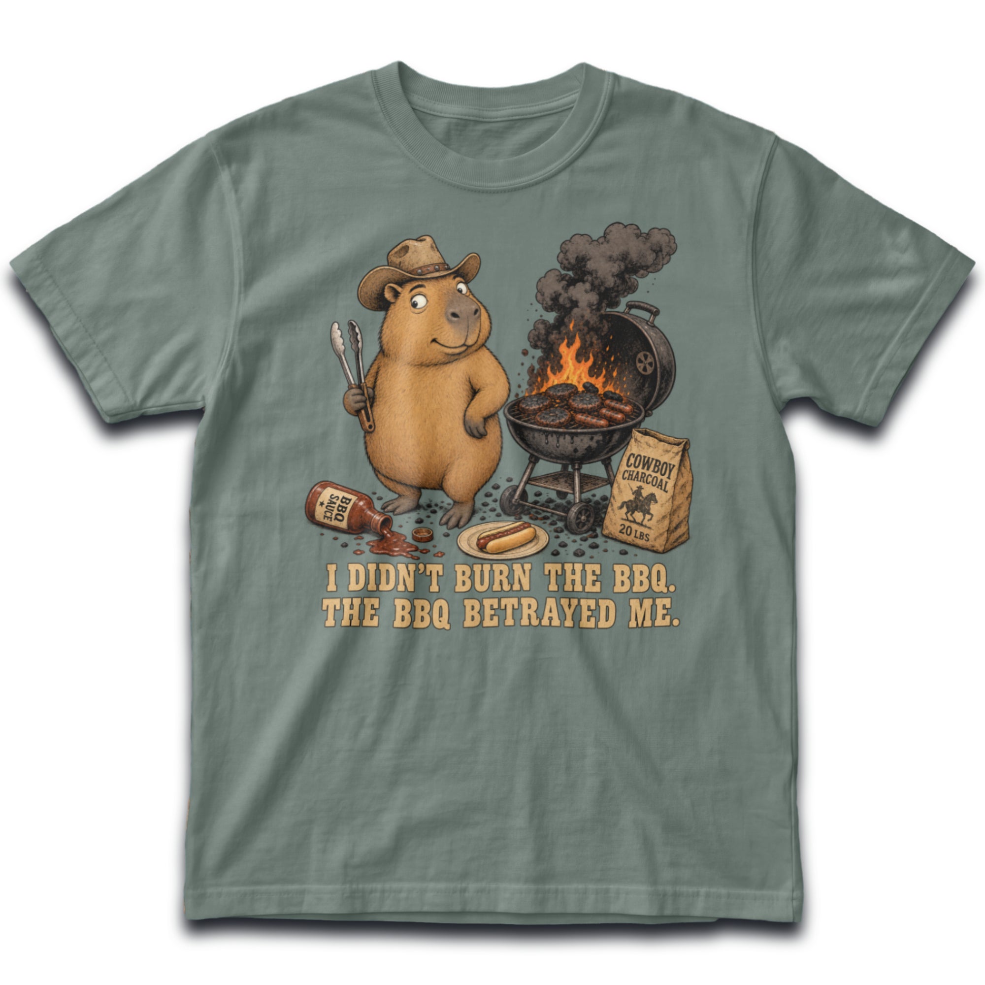 Burn The BBQ Unisex Bio Tee