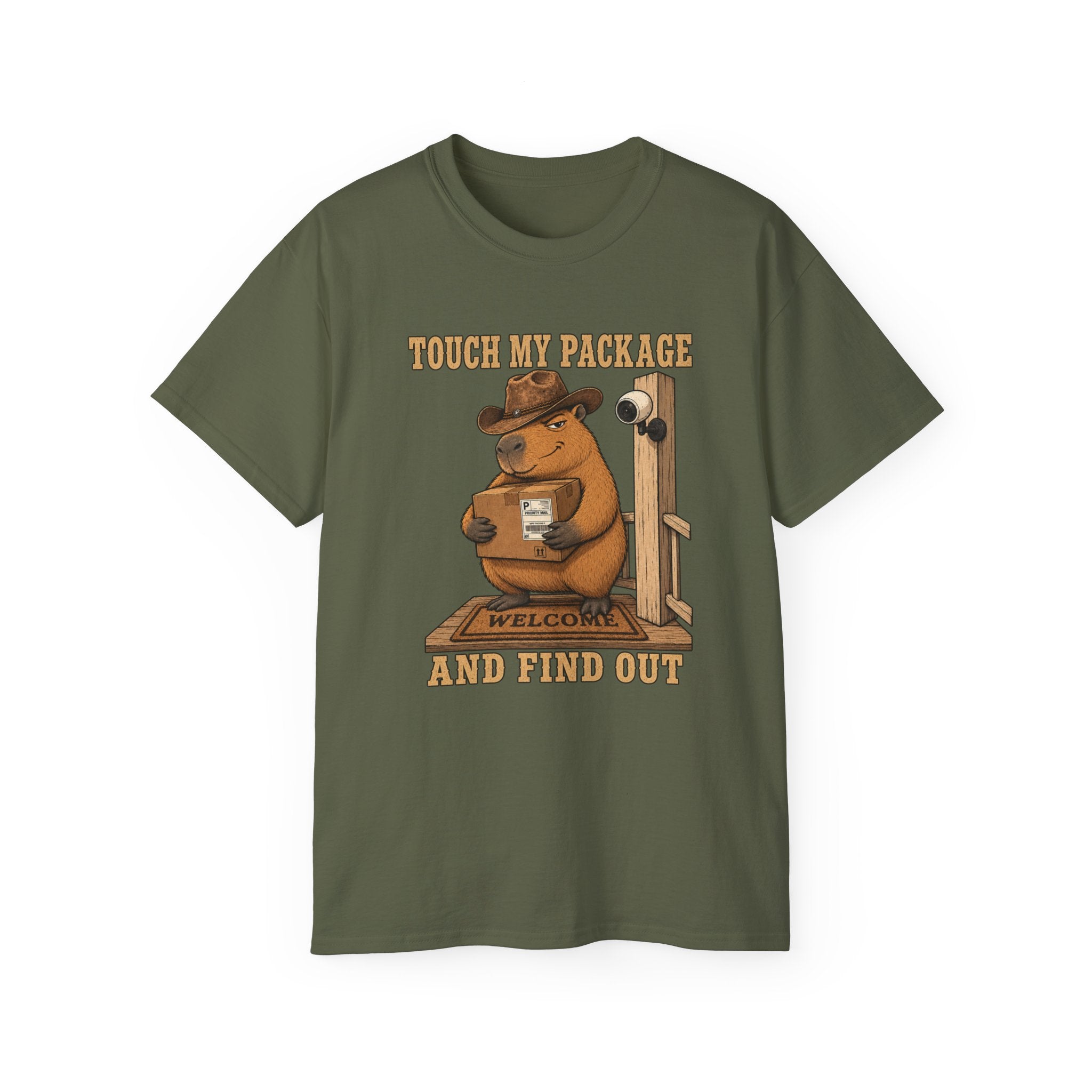 Bear 'Touch My Package and Find Out' T‑Shirt